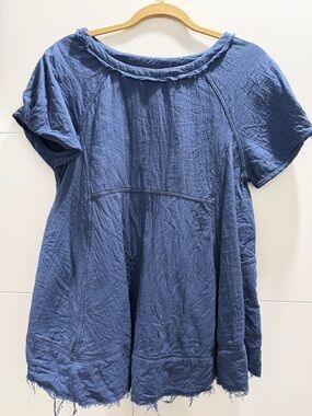 Free people sunset city top navy xs